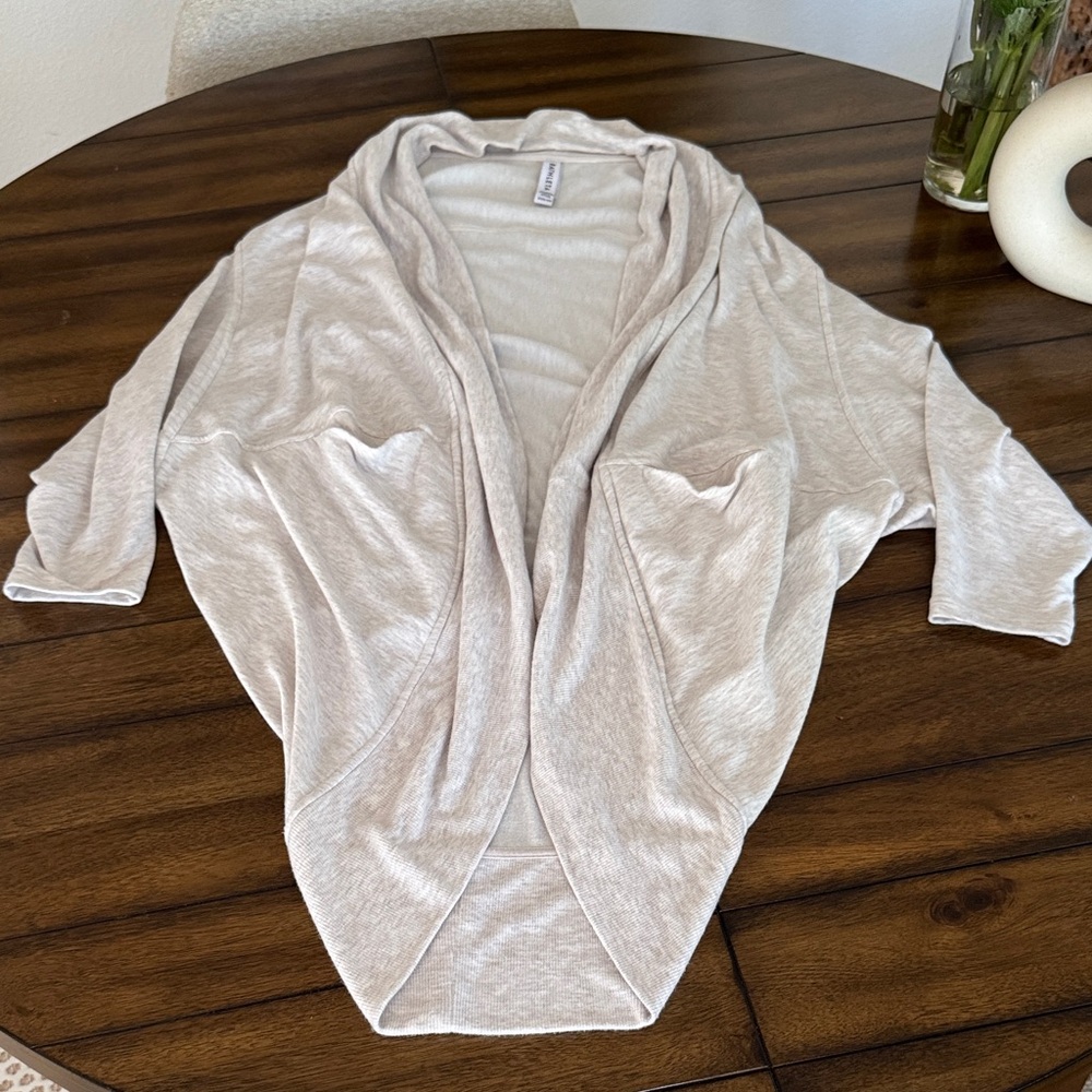 Athleta Light Beige Sweater Shrug